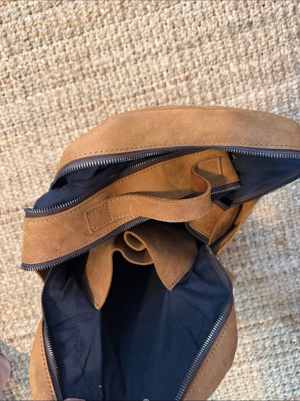 Leather Backpack - Brown Casual Bag